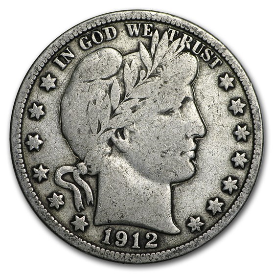 1912 Barber Half Dollar Fine 1912 Barber Half Dollar Fine